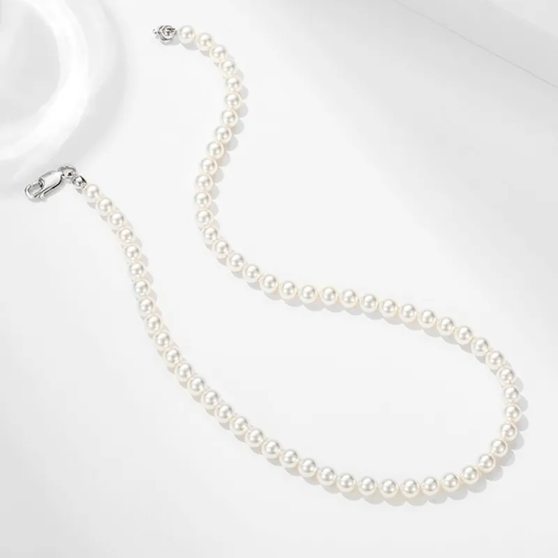 MGS S925 Shell Pearl Necklaces Women's-1