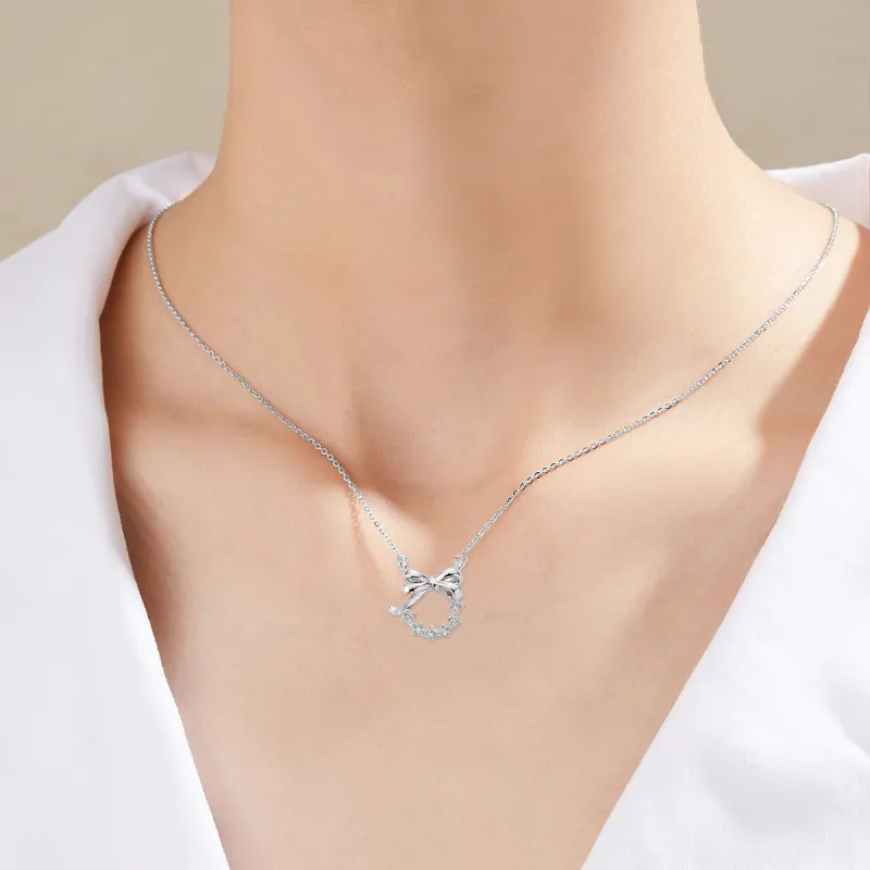 MGS S925 Premium Minimalist Elegance Bestie Refined Romantic Sparkling Elegant Collarbone Chain Unisex-3