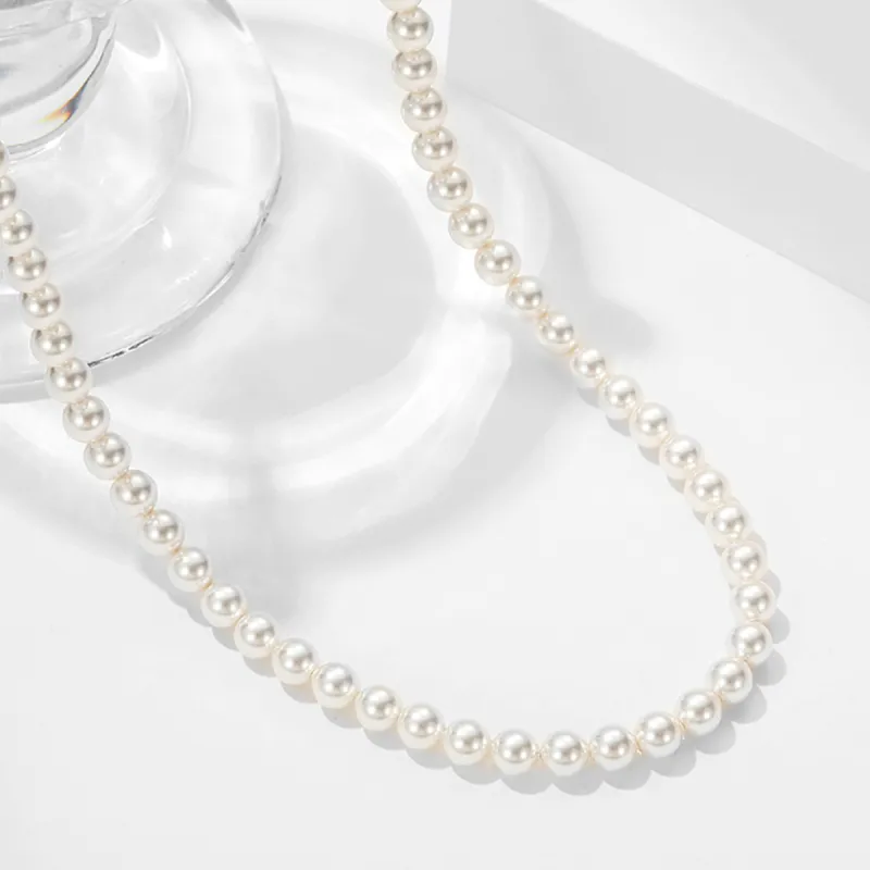 MGS S925 Shell Pearl Necklaces Women's-3