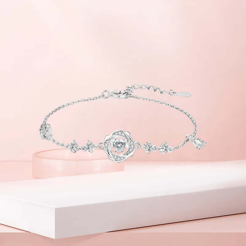 MGS 999 Fine Silver Versatile Design Premium Student Girlfriend Refined Sweet Style Elegance Women's-1