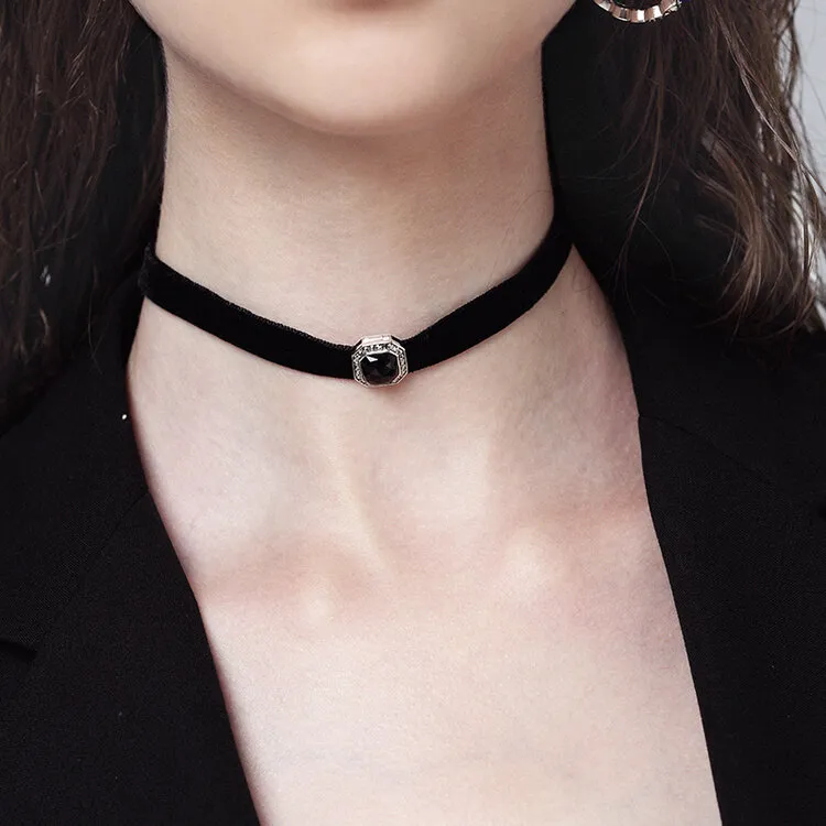 MGS Agate 925 Sterling Silver Jade Necklaces Women's Agate-2