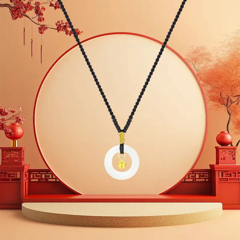 MGS White Jade Bodhi Necklaces Unisex-2