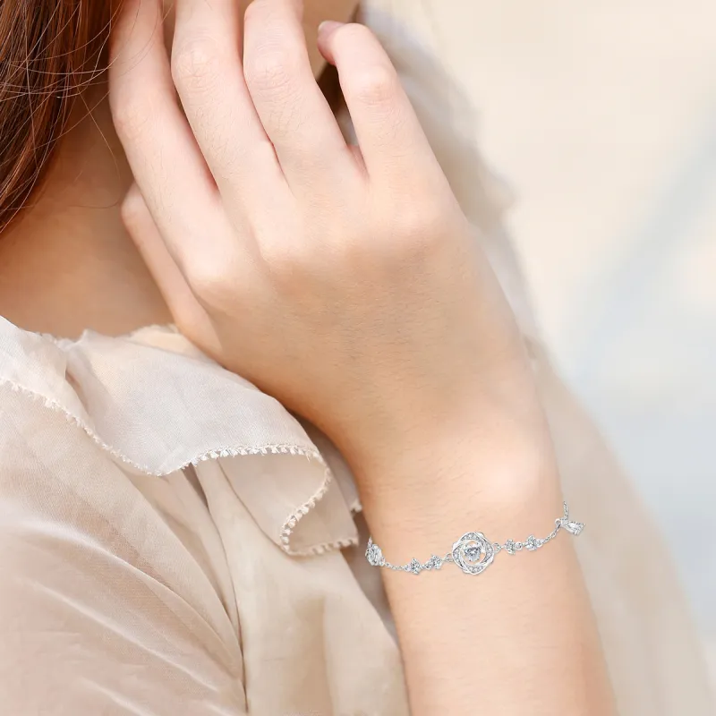 MGS 999 Fine Silver Versatile Design Premium Student Girlfriend Refined Sweet Style Elegance Women's-3