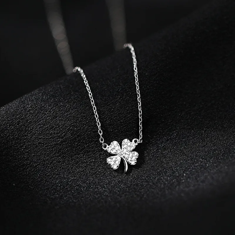 MGS 999 Fine Silver Minimalist Style Versatile Fashion Girlfriend Niche Design Elegance Collarbone Chain Women's-3