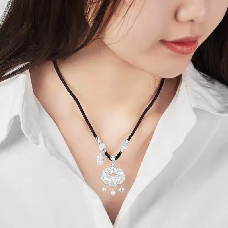 MGS Sterling Silver Necklaces Women's-13