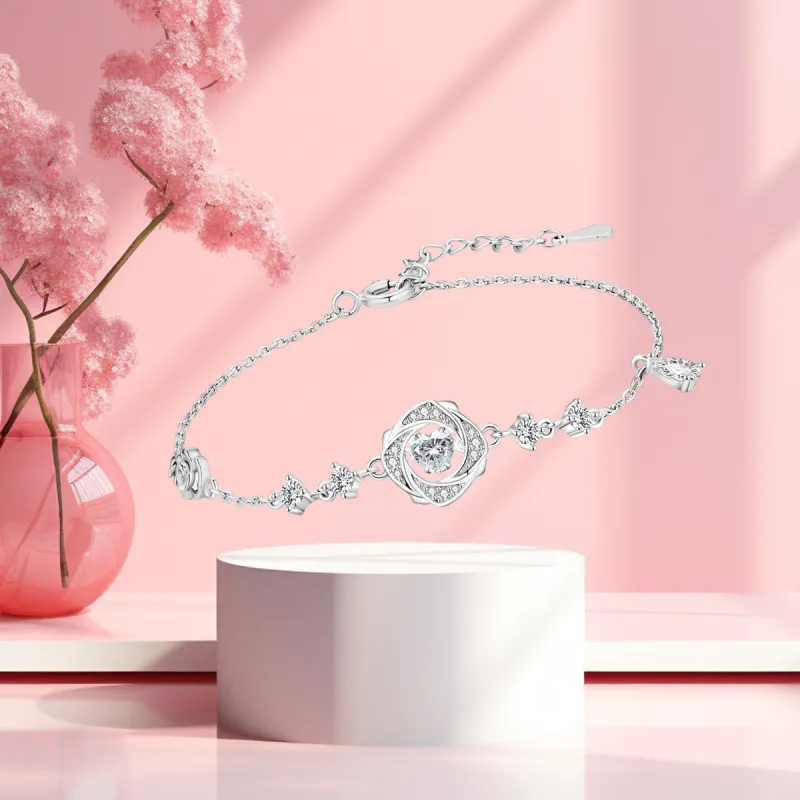 MGS 999 Fine Silver Versatile Design Premium Student Girlfriend Refined Sweet Style Elegance Women's-2