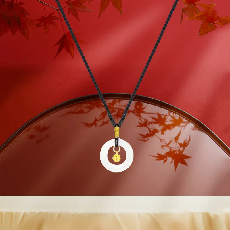 MGS White Jade Bodhi Necklaces Unisex-3