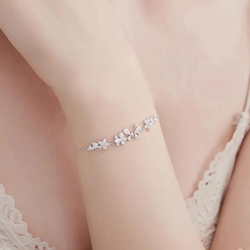 MGS S925 Premium Luxury Sweet Style Bestie Sparkling Galaxy Women's-2