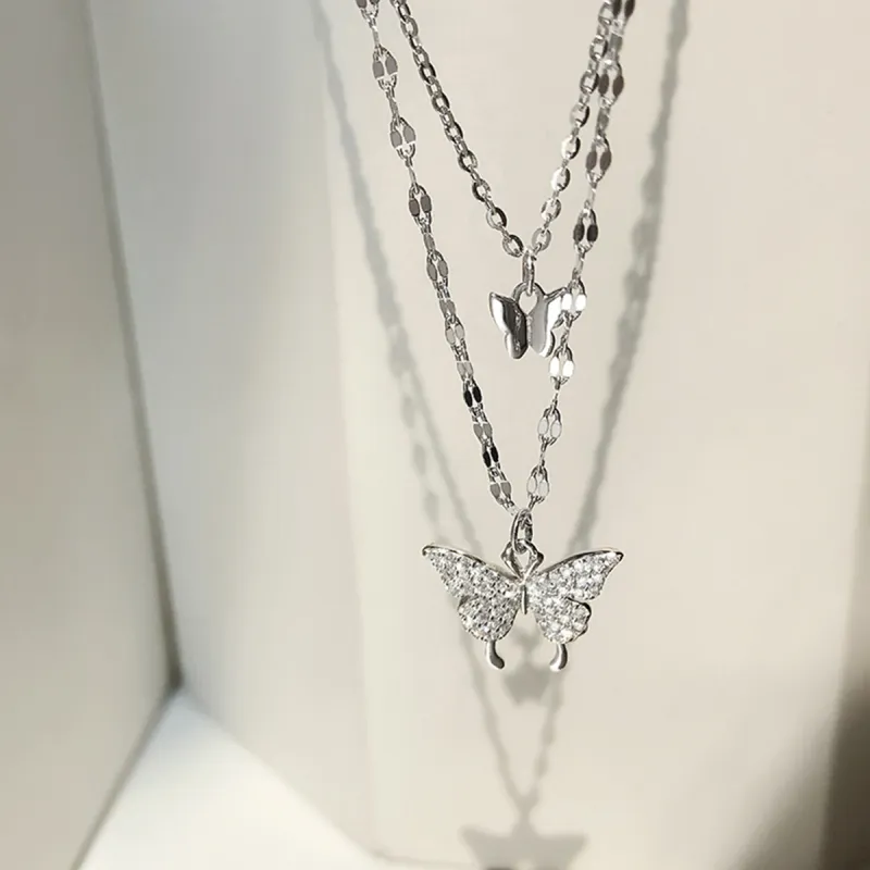 MGS S925 Elegant Unique Minimalist Individual Cool Stackable Collarbone Chain With Romantic Cold Aesthetic Women's-1