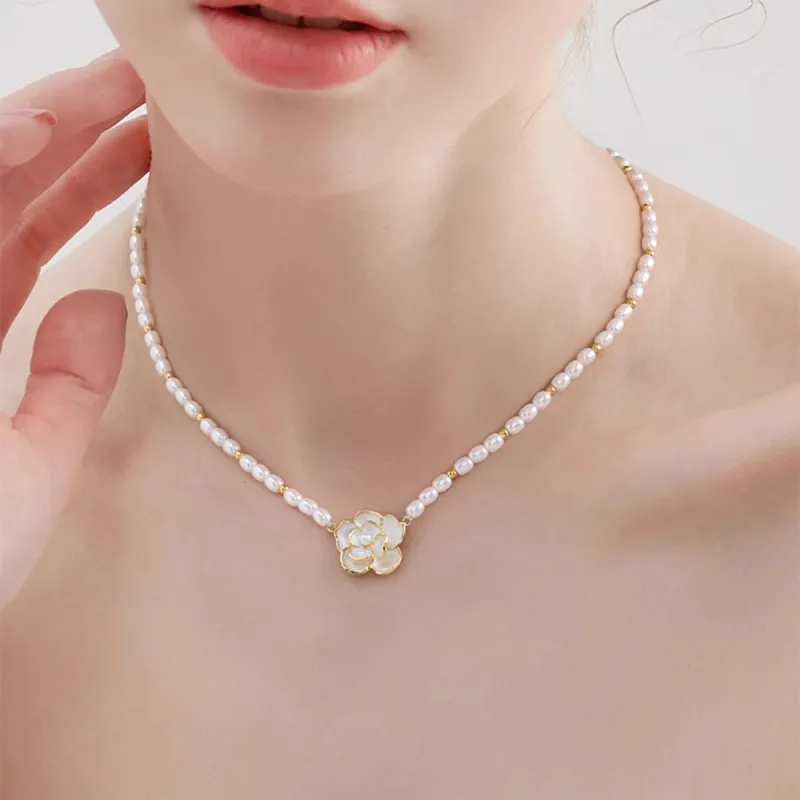 MGS Pearl Necklaces Women's-5