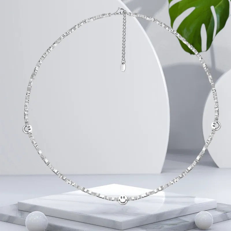 MGS Titanium Steel Collarbone Chain Unisex-2