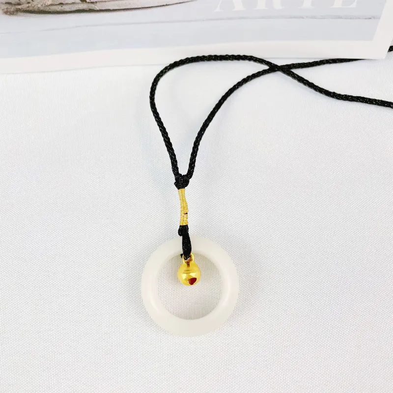MGS White Jade Bodhi Necklaces Unisex-1