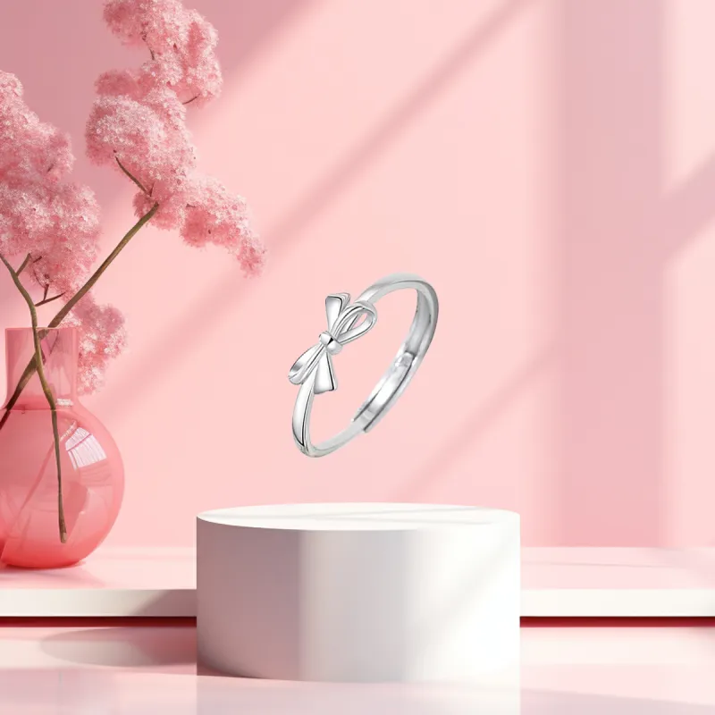 MGS 999 Silver Ring Forever Love Intertwined Love Pursuing Love With Elegance Refined Luxury Students Unisex-8