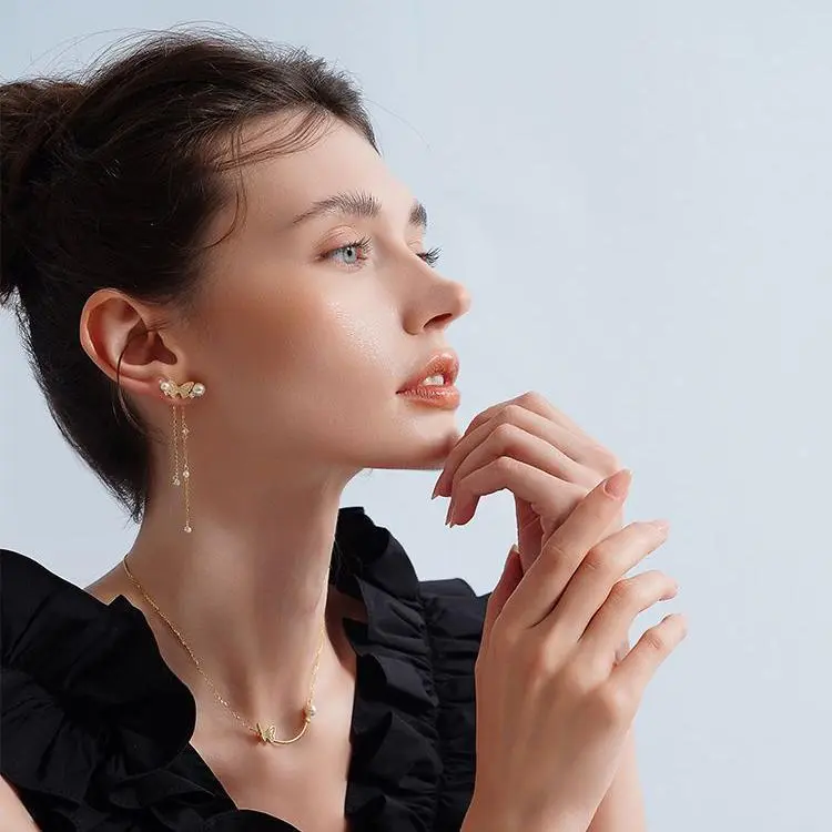 MGS Niche Refined Fashion Versatile Elegant Luxury Fresh Advanced Atmosphere French Design Gift Exquisite Box Women's-6