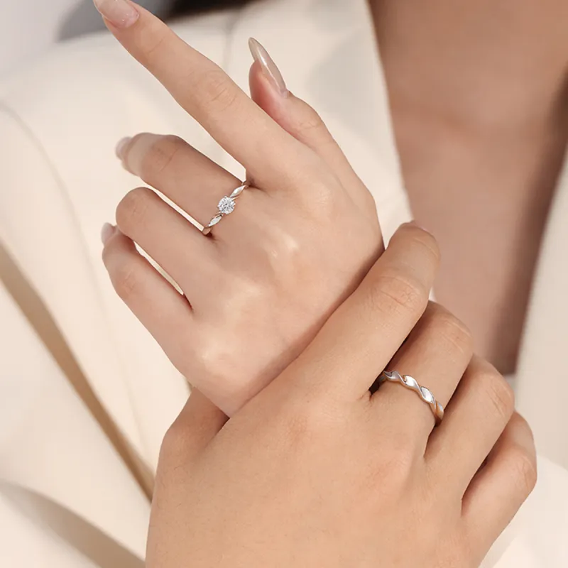 MGS Sterling Silver Minimalist Style Versatile Luxury Elegance Refined Accessory Bestie Unisex-3