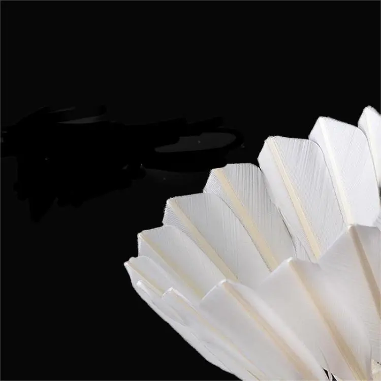 WELLCOLD Duck Feather Shuttlecock All Round Goose Feather Shuttlecocks 12 Pack-2