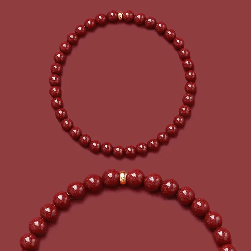HELA DE HAI Cinnabar Jade Bracelets Women's-9