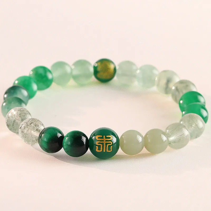 HELA DE HAI Reconstructed Cinnabar Agate Bracelets Unisex-8
