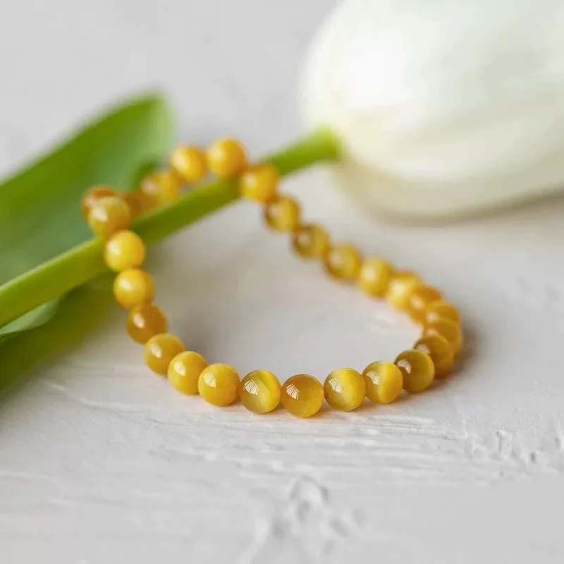 HELA DE HAI Glass Cat Eye Jade Bracelets Women's-11