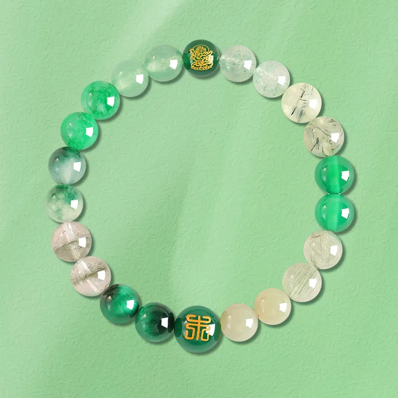 HELA DE HAI Reconstructed Cinnabar Agate Bracelets Unisex-7