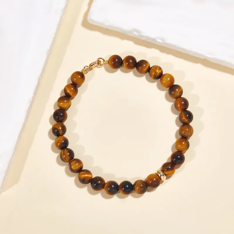 HELA DE HAI Tiger's Eye Stone Bracelets Women's-5