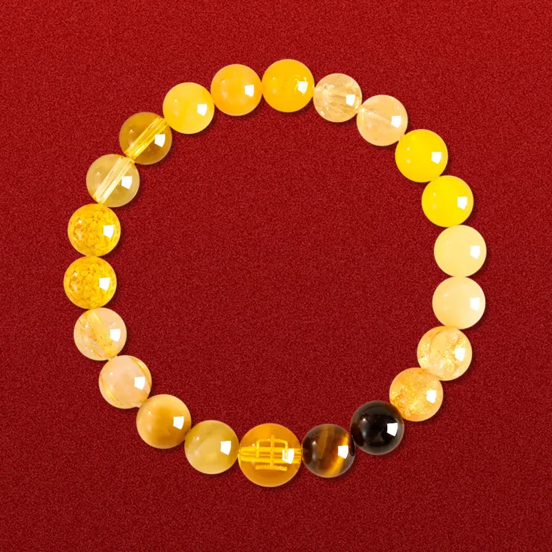HELA DE HAI Reconstructed Cinnabar Agate Bracelets Unisex-20