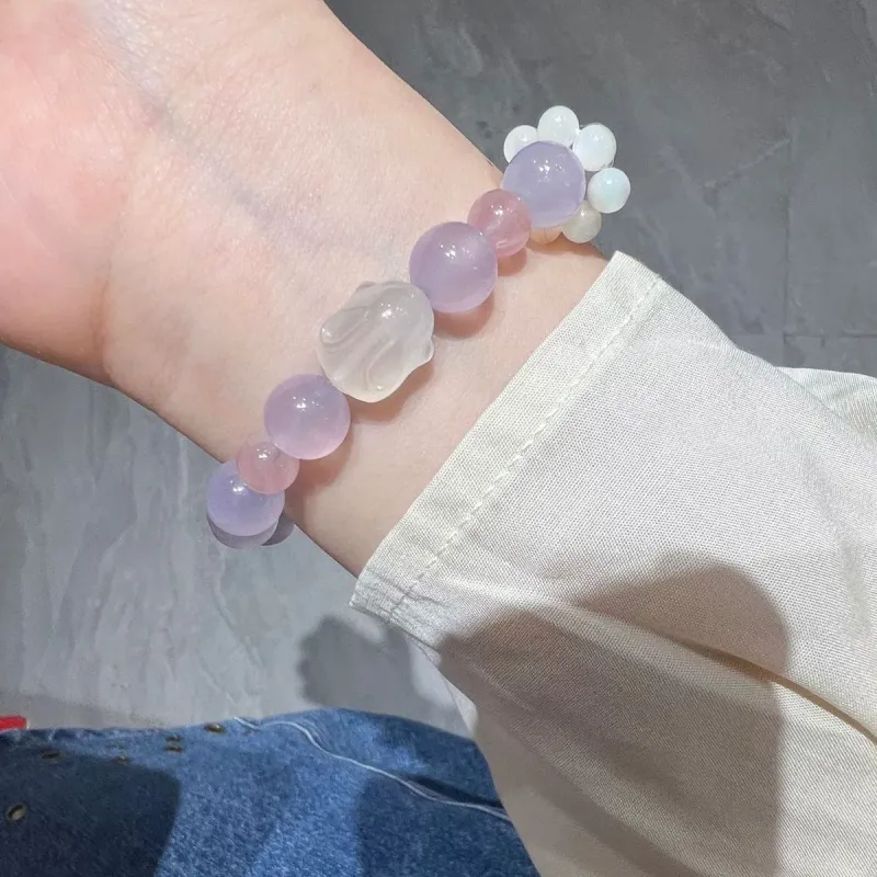 HELA DE HAI Natural Chalcedony Bracelets Women's-4