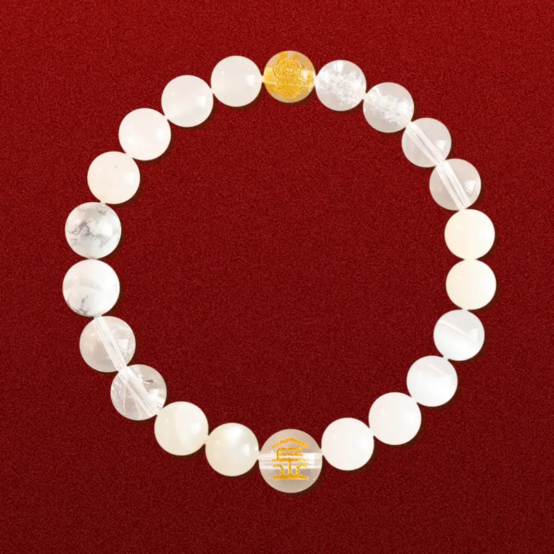 HELA DE HAI Reconstructed Cinnabar Agate Bracelets Unisex-3