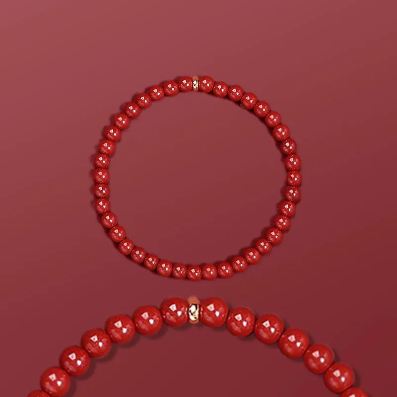 HELA DE HAI Cinnabar Jade Bracelets Women's-3