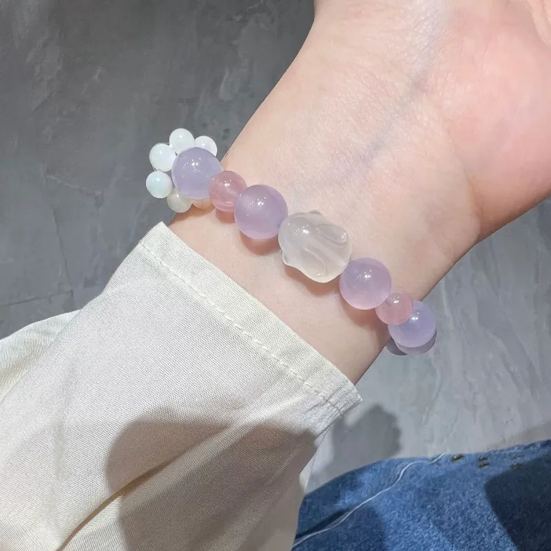 HELA DE HAI Natural Chalcedony Bracelets Women's-3