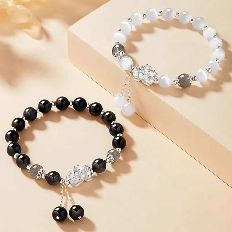 HELA DE HAI Glass Cat Eye Bracelets Unisex-10