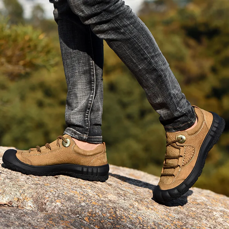 Season Ram Casual Shoes Men Low Top Black/Brown/Khaki-19