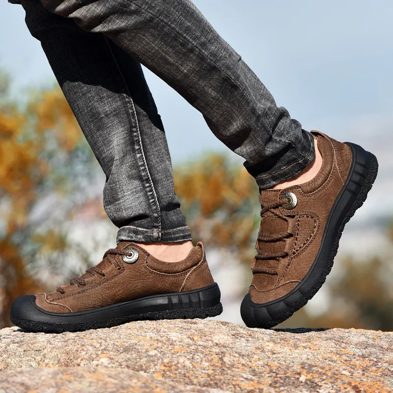 Season Ram Casual Shoes Men Low Top Black/Brown/Khaki-12