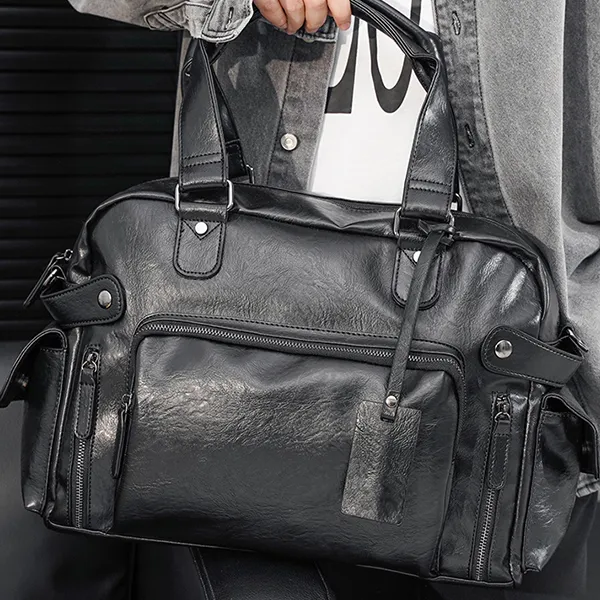 CARTELO PVC Crossbody Bags Handbags Regular Unisex Black-6