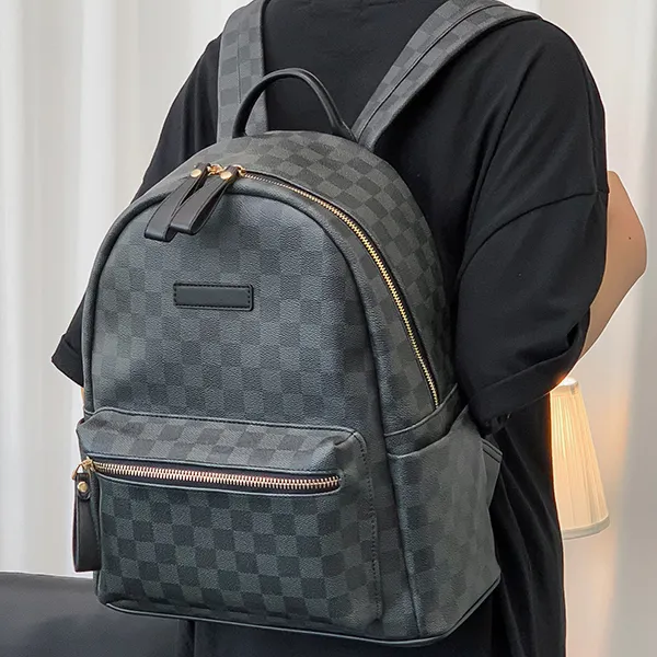 CARTELO PVC Laptop Backpack Regular Unisex Black-1