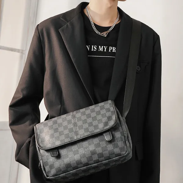 CARTELO PVC Shoulder Bag Regular Unisex Black-4