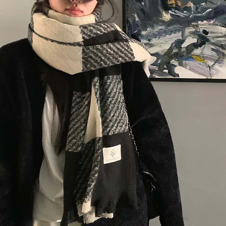 CARTELO Polyester Knit Scarves Unisex-2