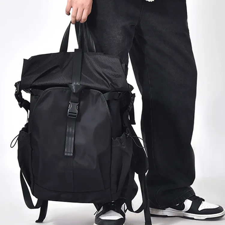 CARTELO Oxford Backpack Unisex Gray/Black-9