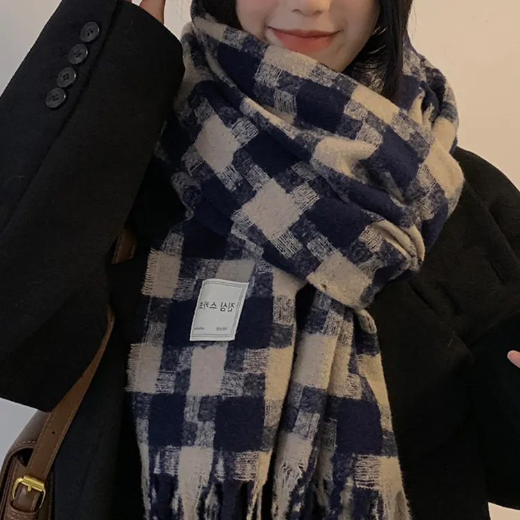 CARTELO Polyester Knit Scarves Unisex-4