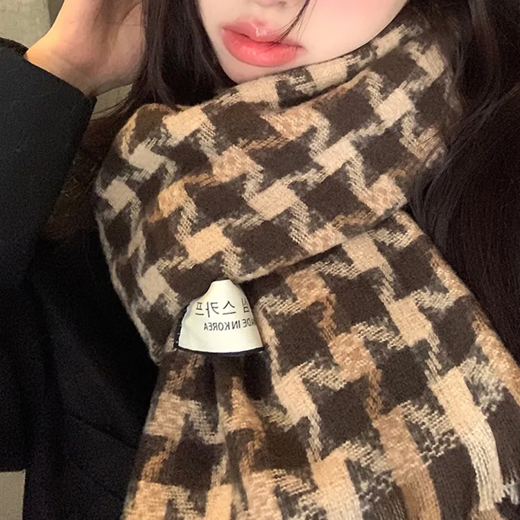 CARTELO Polyester Knit Scarves Unisex-5