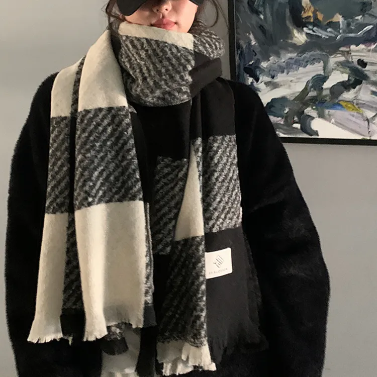 CARTELO Polyester Knit Scarves Unisex-1
