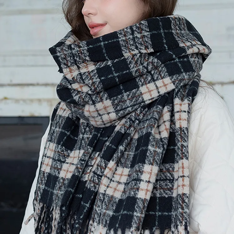 CARTELO Polyester Knit Scarves Unisex-4