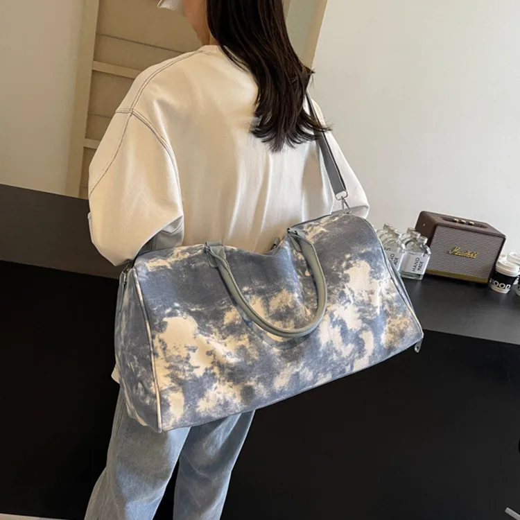 CARTELO Polyester Travel Bag Unisex Gray/Blue/Pink-9