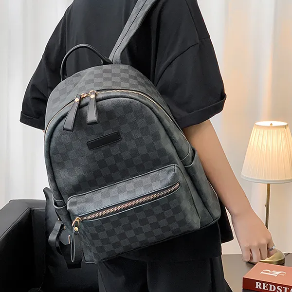 CARTELO PVC Laptop Backpack Regular Unisex Black-4