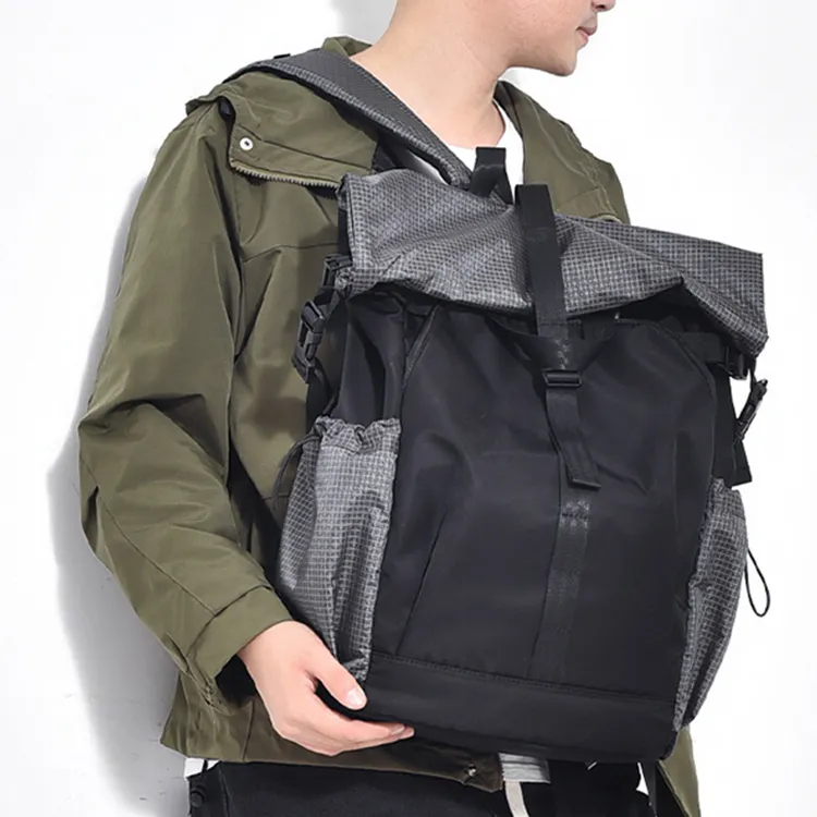 CARTELO Oxford Backpack Unisex Gray/Black-3
