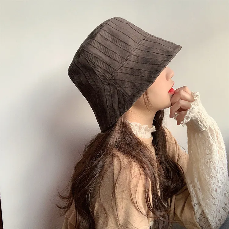 CARTELO Cotton Bucket Hats Unisex Black/Beige/Khaki/Coffee-10