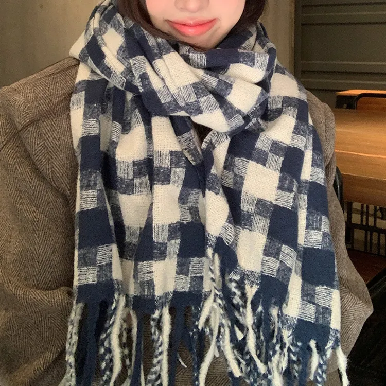 CARTELO Polyester Knit Scarves Unisex-5