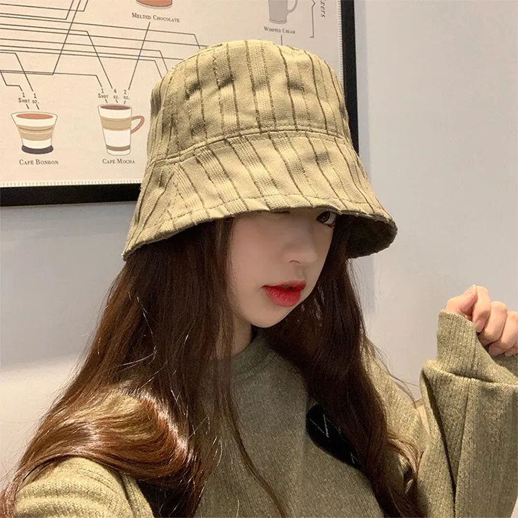 CARTELO Cotton Bucket Hats Unisex Black/Beige/Khaki/Coffee-8