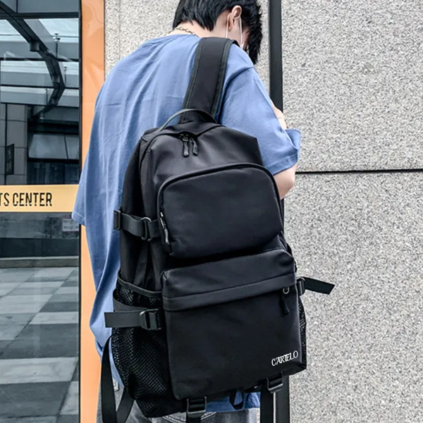 CARTELO Nylon Backpack Laptop Bag Regular Unisex Multicolor-2