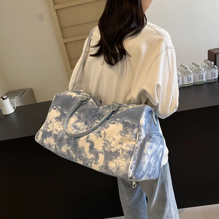 CARTELO Polyester Travel Bag Unisex Gray/Blue/Pink-8